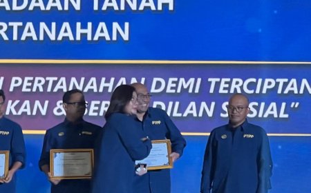Kantah Purworejo Terima Penghargaan Berhasil Menuntaskan Pengadaan Tanah PSN Bendungan Bener