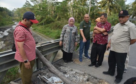 Jembatan Padasan yang Dibangun Pasca Erupsi Merapi Kini Berlubang, Segera Diperbaiki