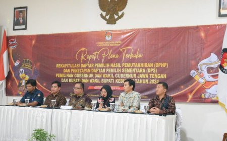 Gelar Rapat Pleno, KPU Kebumen Menetapkan DPS Pilkada 2024
