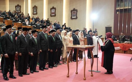 Sebanyak 50 Anggota DPRD Sleman Periode 2024 - 2029 Resmi Dilantik