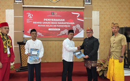 Sejumlah 97 Narapidana Rutan Purworejo Peroleh Remisi, Dua Orang Bebas