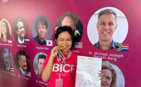 Alya Azzahra Siswi SDN Kliwonan Purworejo Sabet Golden Medal Bali International Choir Festival