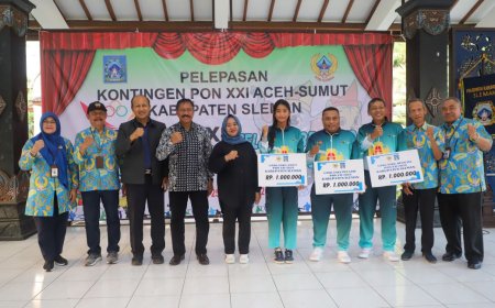 Peroleh Tambahan Uang Saku Rp 1 Juta, Bupati Sleman Melepas 161 Atlet PON XXI