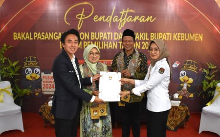 Diusung Delapan Parpol, Lilis - Zaeni Mendaftar di KPU Kebumen