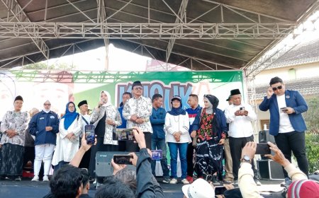 Diusung Lima Parpol, Kustini - Sukamto Mendaftar ke KPU Sleman