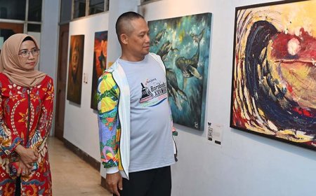 Pameran Lukisan di Lorong Kantor Bappeda