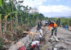 Cegah longsor, Koramil Prambanan Klaten dan Warga Desa Geneng Membangun Talud