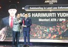 Rela Dimusuhi Mafia Tanah, Menteri AHY Diganjar Penghargaan Outstanding in Land Law Enforcement