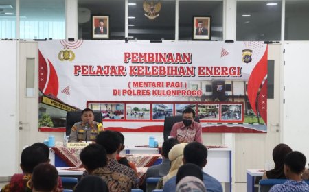 Polres Kulonprogo Membina 40 Pelajar Kelebihan Energi