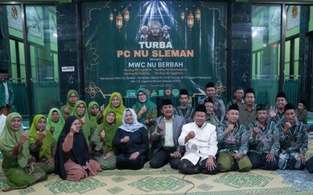 Pasangan Kustini - Sukamto Sambangi Jamaah NU Berbah