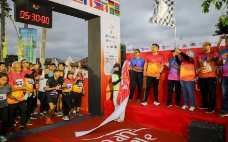Ribuan Pelari Mengikuti Event Sleman Temple Run 2024