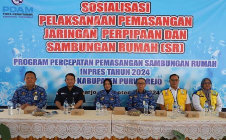 Dari Presiden Senilai Rp 40 Miliar, Purworejo Peroleh Bantuan Jaringan Perpipaan