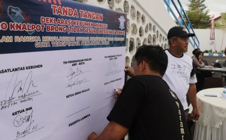 Pendukung Paslon Pilkada Kebumen Sepakat Tidak Menggunakan Knalpot Brong
