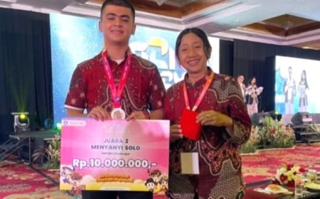 Siswa SMPN 2 Purworejo Juara 2 Menyanyi Solo FLS2N 2024