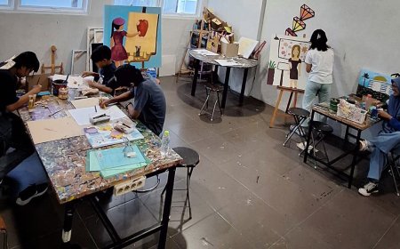 Anak-anak Melukis Mimpi Penuh Warna di Ramesan Art 2024