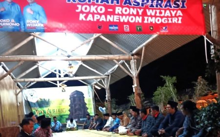 Malam Menjelang Pengambilan Nomor Urut Pilkada Bantul, Joko - Rony Gelar Doa Bersama