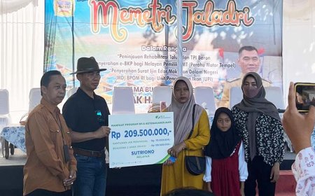 Meninggal Kecelakaan Kerja, Ahli Waris Nelayan di Gunungkidul Terima Santunan Rp 209,5 Juta