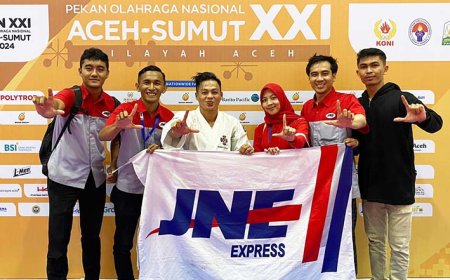 Atlet Kempo Peraih Emas dan Perak PON XXI Aceh-Sumut Ternyata Ksatria JNE