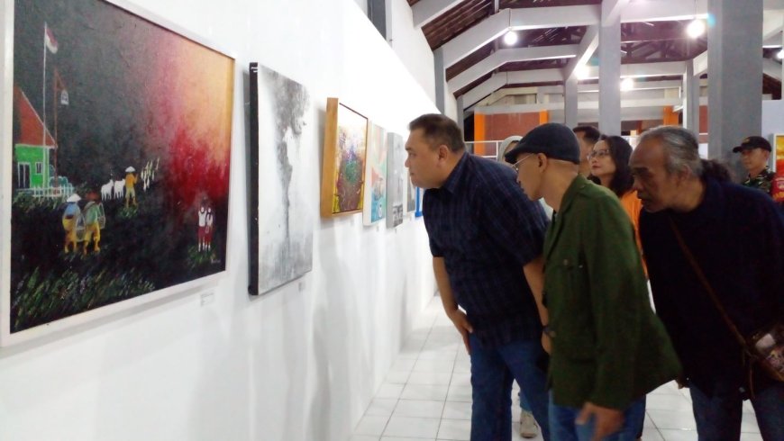 Jaga Kamtibmas Menjelang Pilkada, Polres Bantul Gelar Pameran Seni