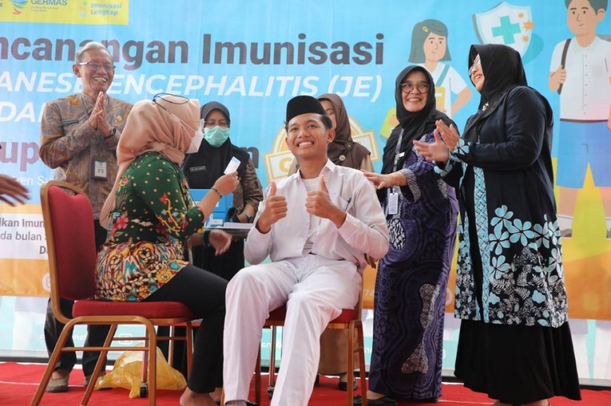 Pemkab Sleman Launching Imunisasi JE di Ponpes Pandanaran