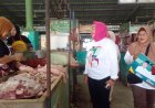 Tim Paslon Halim-Aris Kampanye Sambil Nglarisi Pedagang