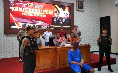 Polres Kebumen Tangkap Kurir Sabu Mengaku Peroleh Order Kirim 50 Paket