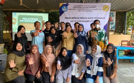 Tim PKM UPY Cegah Stunting di Gadingharjo Bantul