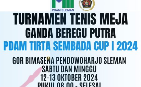 Sejumlah Tim Siap Adu Smash di Laga Tenis Meja PDAM Tirta Sembada Cup I 2024