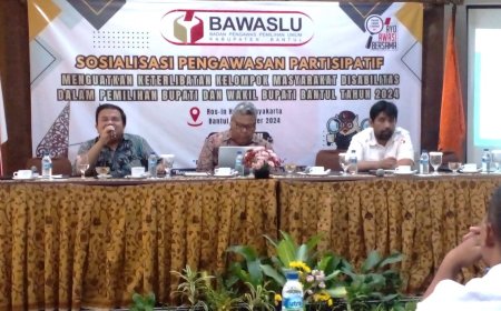 Bawaslu Bantul Ajak Penyandang Disabilitas Ikut Awasi Pilkada