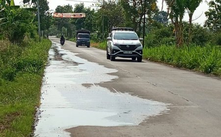 Jalan Delanggu-Cokro Rutin Tergenang Air