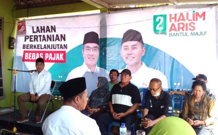 Cabup Abdul Halim Muslih Jawab Keluh Kesah Petani Bantul