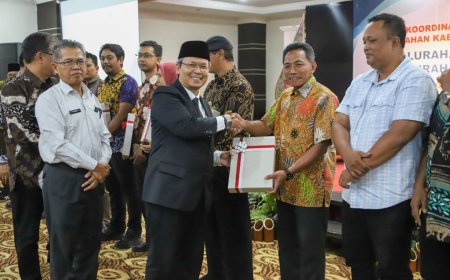 Pjs Bupati Sleman Menyerahkan LHP Kalurahan Tahun 2024