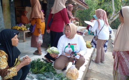 Bertemu Saat Kampanye di Pasar Dlingo, Tim Halim-Aris Menyapa Untoro