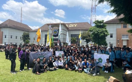 Halaqah BEM Pesantren DIY Ikut Istigasah Bersama Ribuan Santri di Mapolda