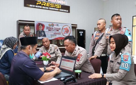Donor Darah HUT Humas Polri di Kebumen, Pendonor Golongan Darah B Belum Bisa Dilayani