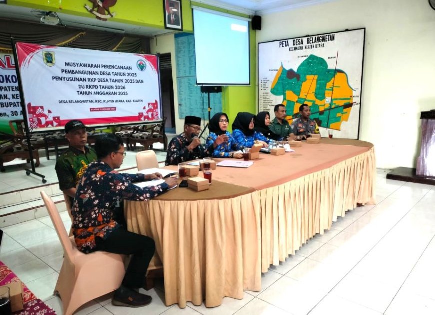 Pemdes Belang Wetan Klaten Gelar Musrenbangdes, Susun RKPD Tahun 2025