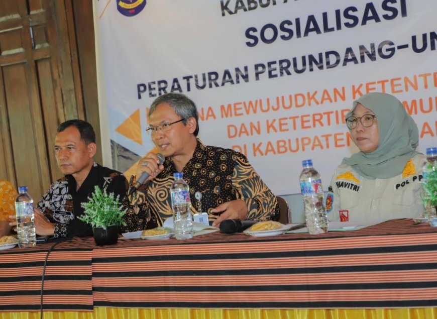 Satpol PP Sleman Sosialisasi Peraturan Perundang-undangan Ketertiban Umum