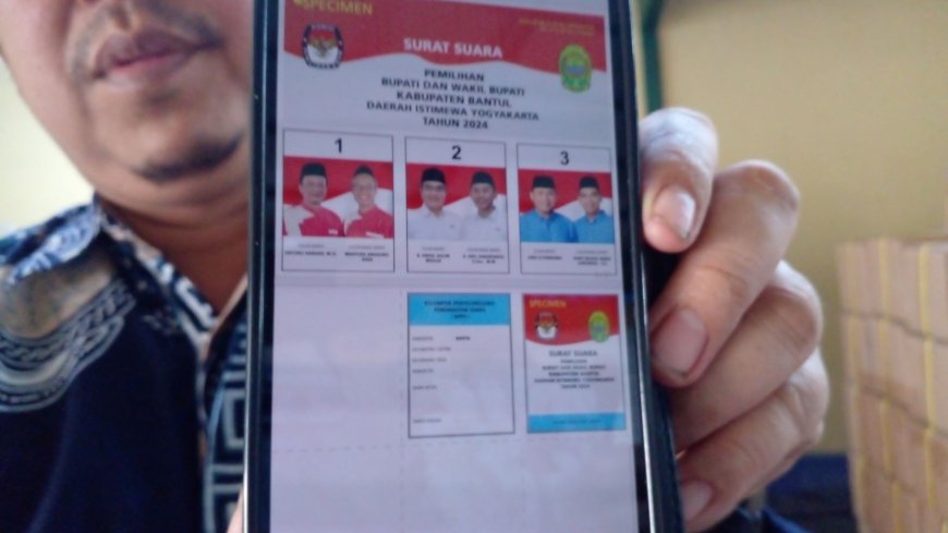 Surat Suara Pilkada Bantul Tiba di Gudang KPU