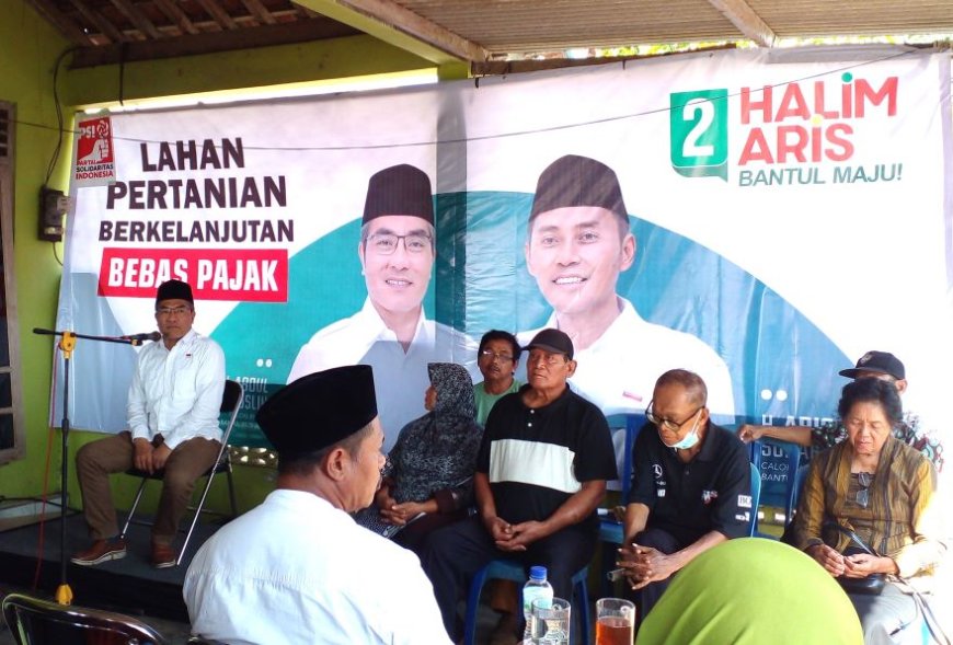 Cabup Abdul Halim Muslih Jawab Keluh Kesah Petani Bantul