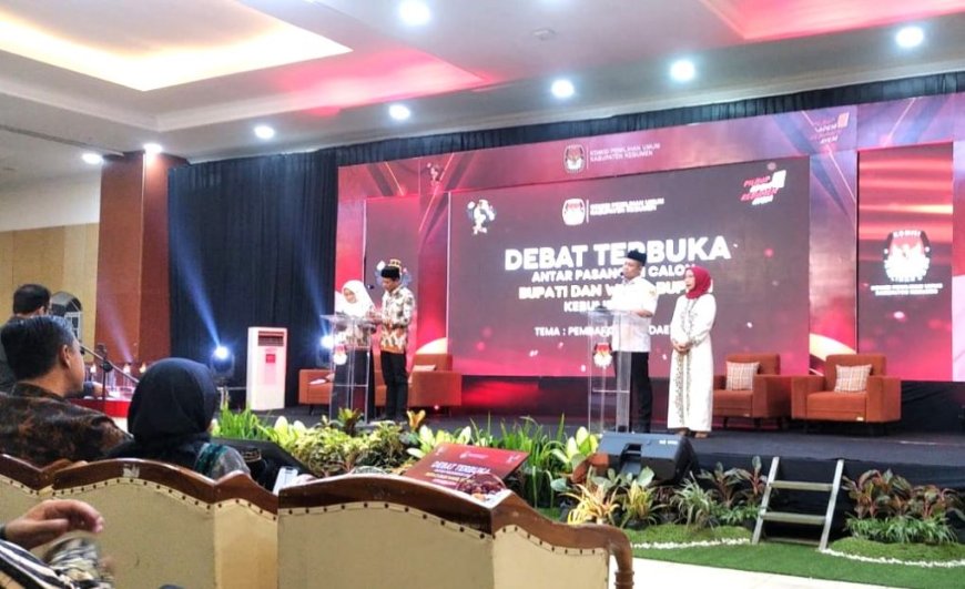 KPU Kebumen Gelar Debat Paslon, Pendukung Saling Merespons