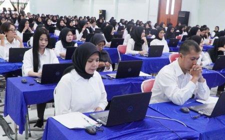 Ribuan Peserta Tes CPNS Gunungkidul Beradu Nasib