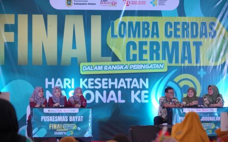 Puskesmas Jogonalan 1 Juara Cerdas Cermat HKN
