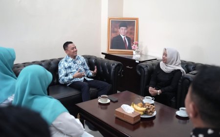 Calon Bupati Sleman Kustini Sri Purnomo Audiensi ke Senator Ahmad Syauqi Soeratno