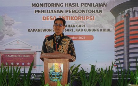 Kalurahan Gari Gunungkidul Jadi Percontohan Desa Antikorupsi