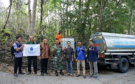 UMBY Menyalurkan Air Bersih 50 Ribu Liter ke Dusun Pendul Bantul