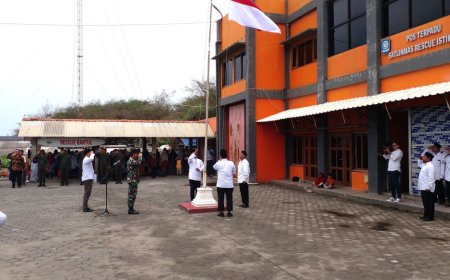 Eks Napi Terorisme Gelar Upacara Hari Pahlawan di Pantai Parangtritis
