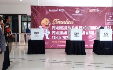 Pastikan Semua Paham, KPU Bantul Gelar Simulasi Pilkada