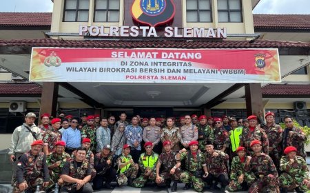 Tim Hukum dan Advokasi Muhammadiyah DIY Menyampaikan Pernyataan Sikap di Polresta Sleman