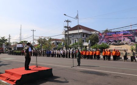 Pimpin Apel Siaga Bencana, Pjs Bupati Purworejo Menyampaikan Belasungkawa Musibah Longsor di Bruno