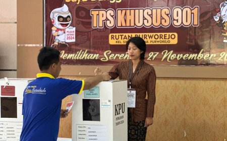 Warga Binaan Rutan Purworejo Antusias Mengikuti Pilkada